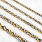 Twisted Rope Chain Stainless Necklace