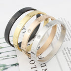 Cross Nut Nail Stainless steel with stones Bracelet