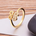 Copper Zircon Open Ring