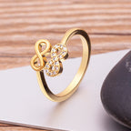 Copper Zircon Open Ring