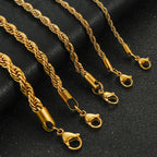 Stainless Steel Twisted Rope Chain