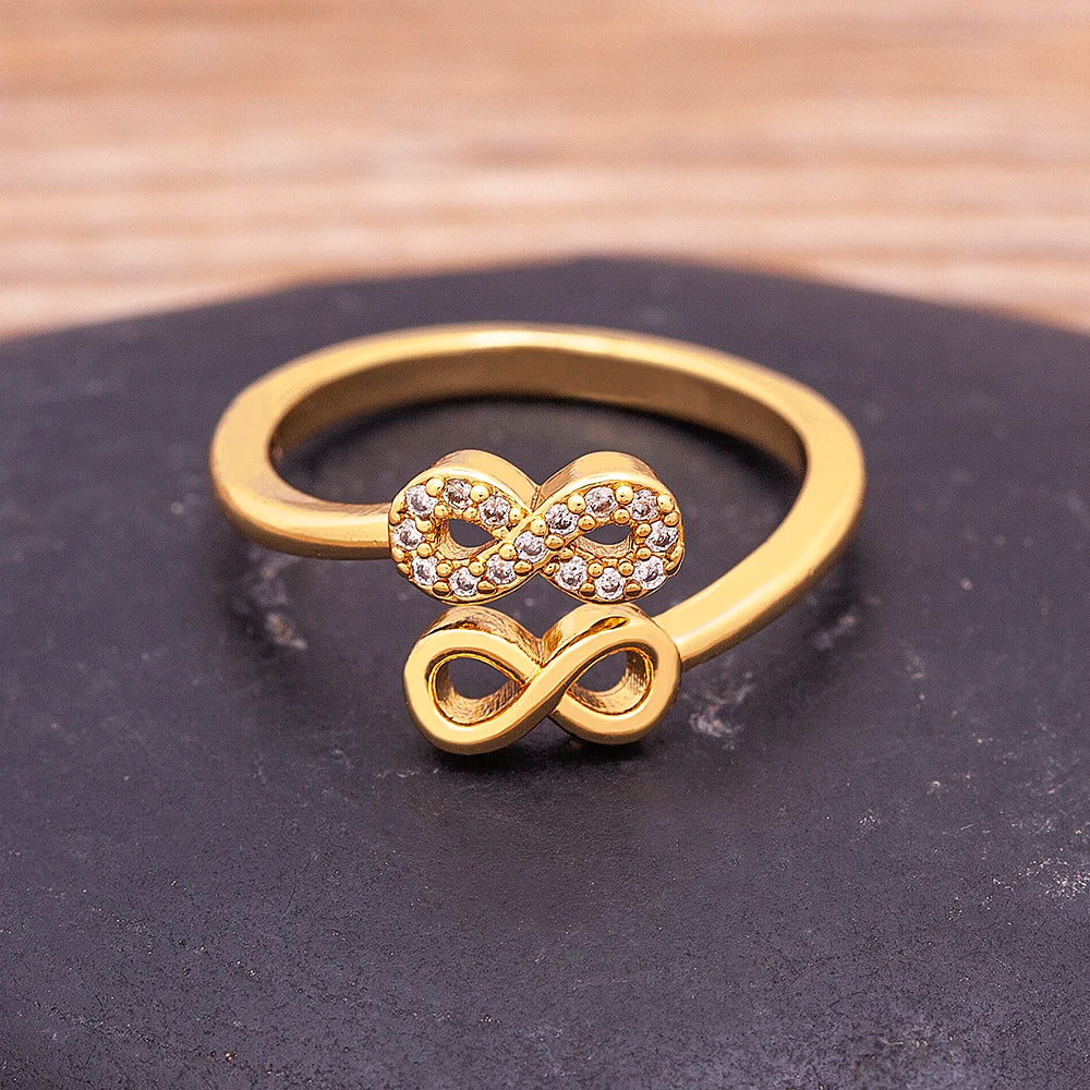 Copper Zircon Open Ring