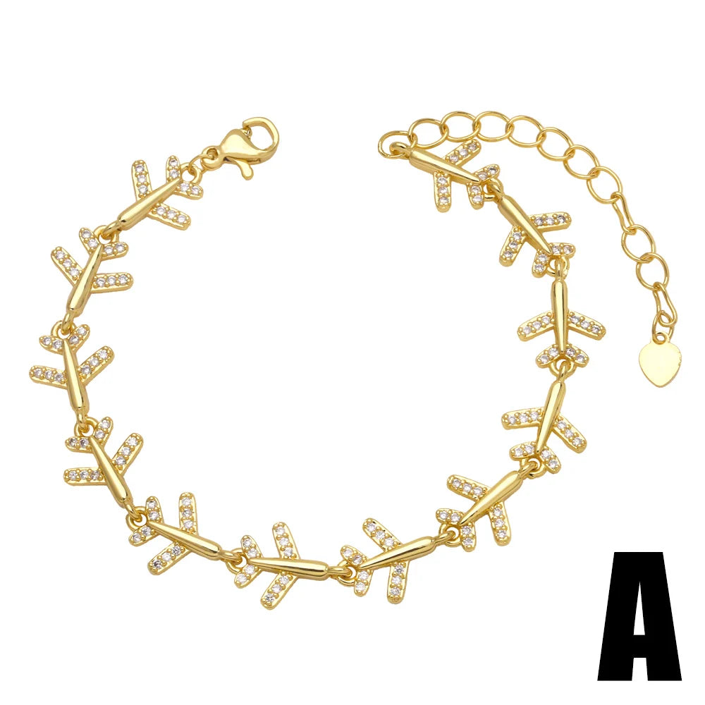 Copper Zircon Bracelets