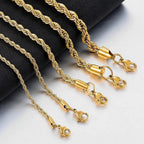 Twisted Rope Chain Stainless Necklace