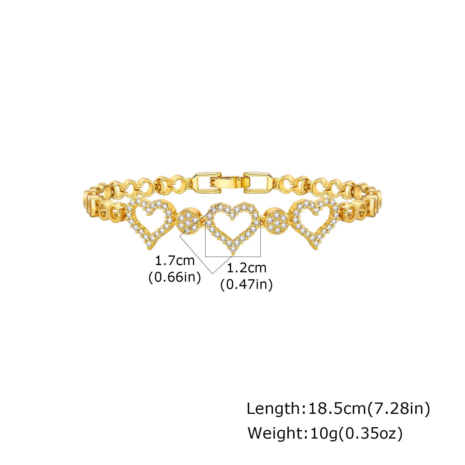 18K Gold Plated Tennis Bracelet