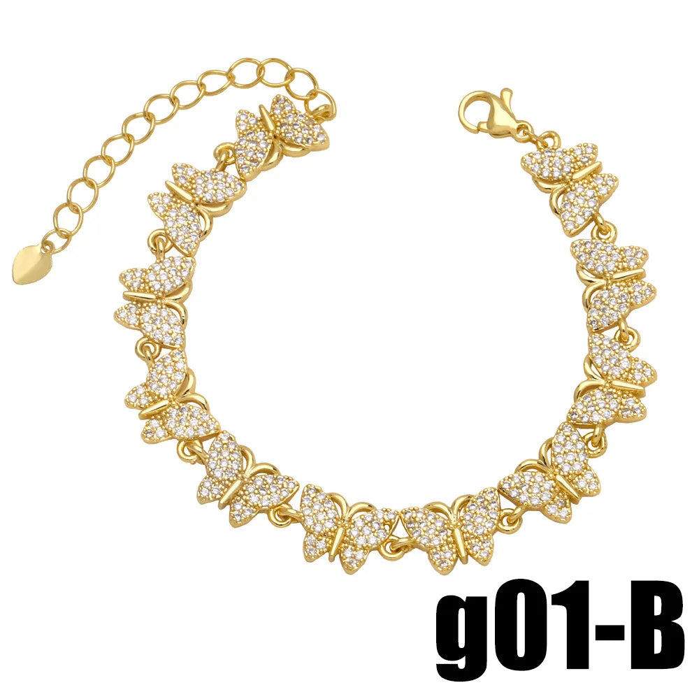 Copper Zircon Bracelets