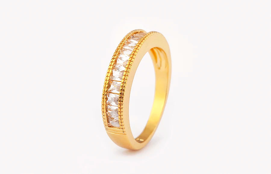 Shiny Crystal Zircon Rings