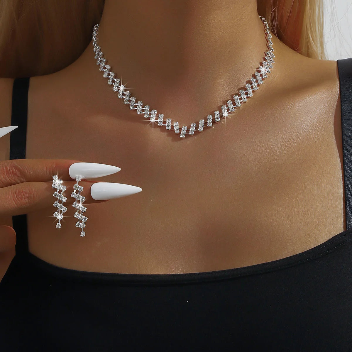 versatile necklace and earrings