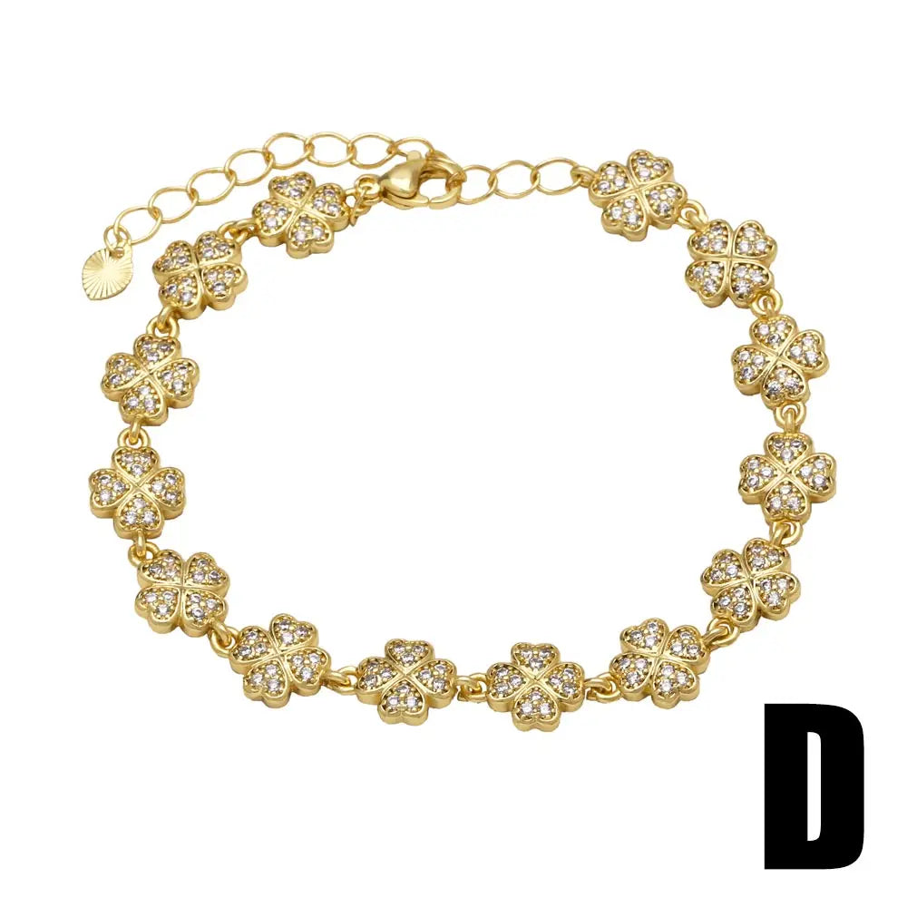 Copper Zircon Bracelets