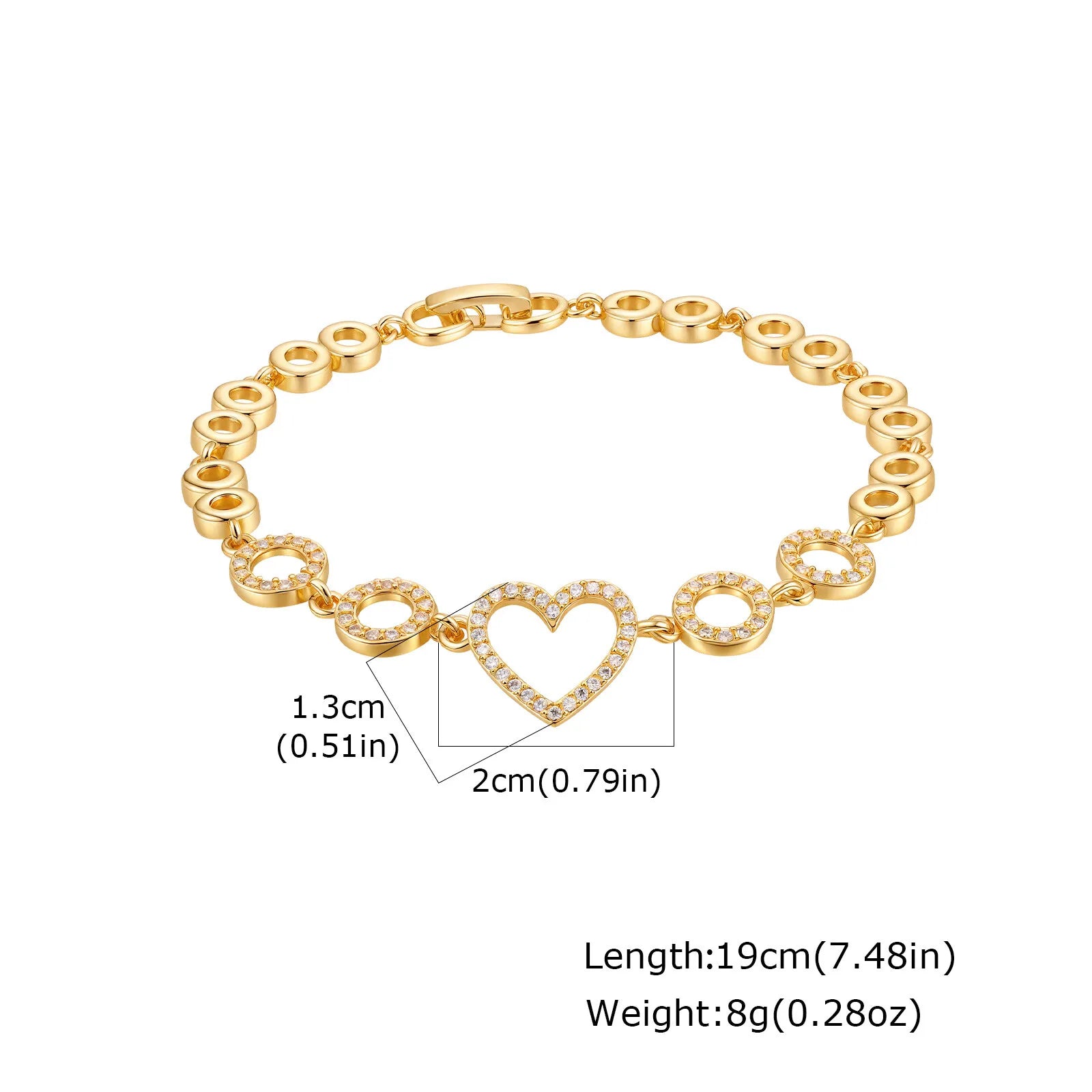 18K Gold Plated Tennis Bracelet