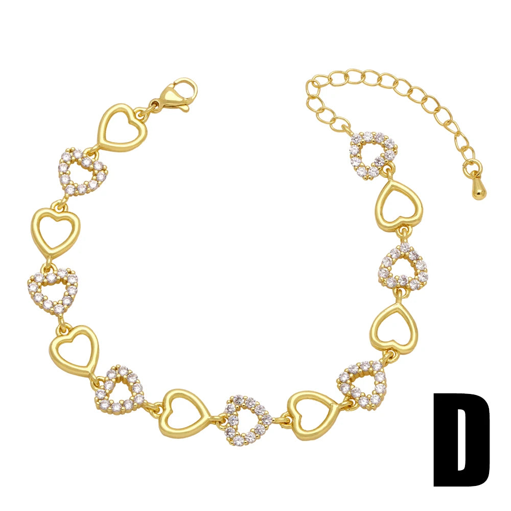 Copper Zircon Bracelets