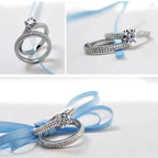 1 pair 925 Sterling Silver Ring Set