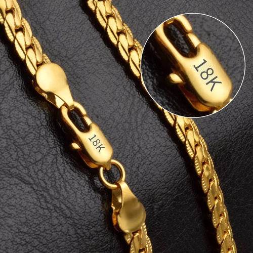18K Gold/925 Sterling Silver 6mm Necklace