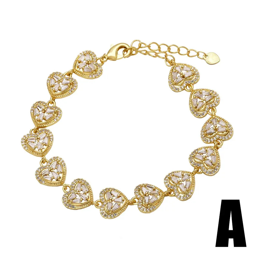 Copper Zircon Bracelets