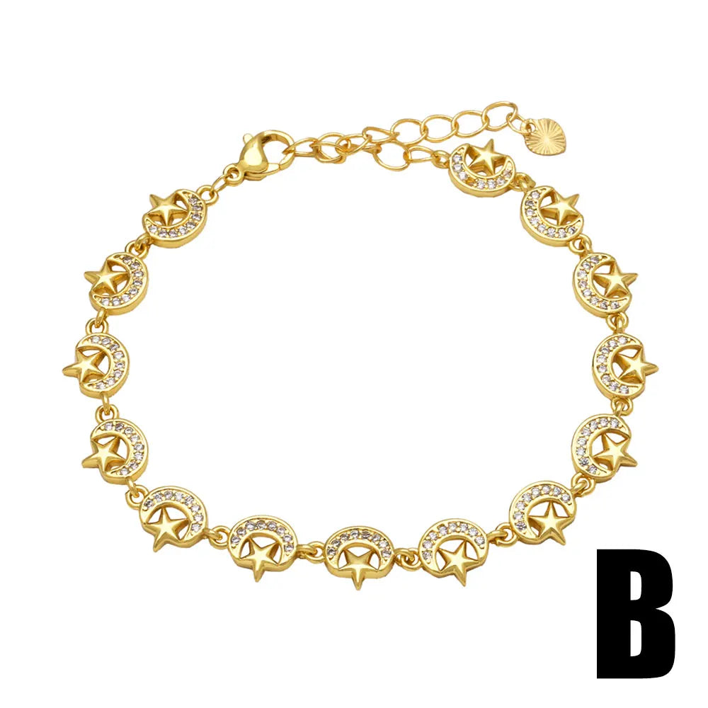 Copper Zircon Bracelets