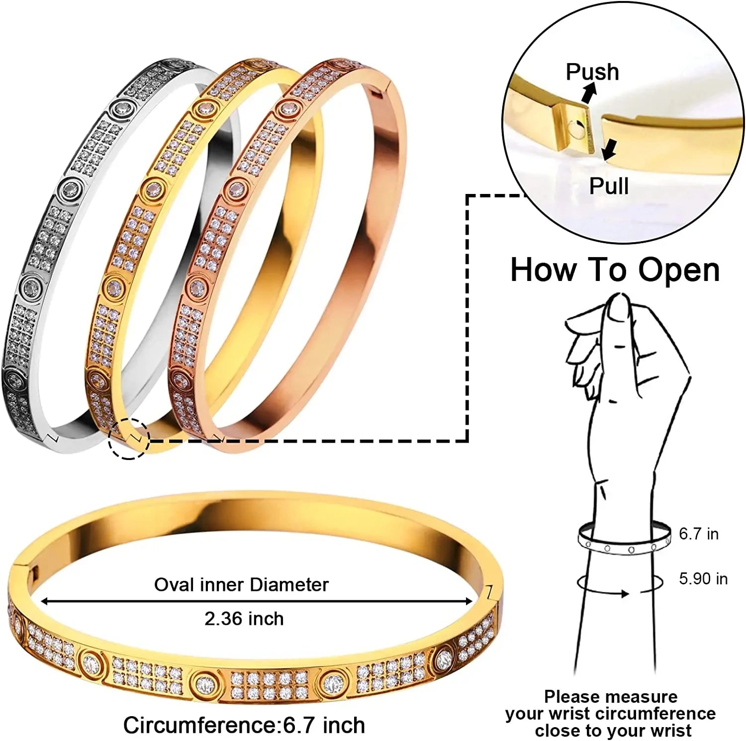 Cross Nut Nail Bracelet