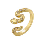 Leopard head rings