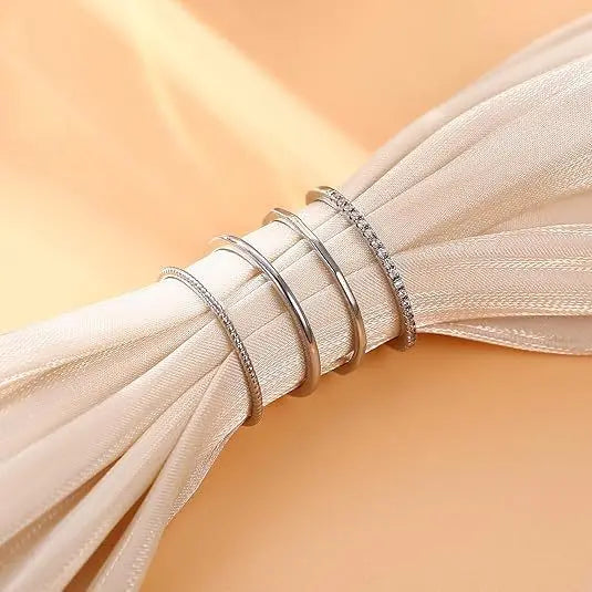 14K Gold Stacking Ring set