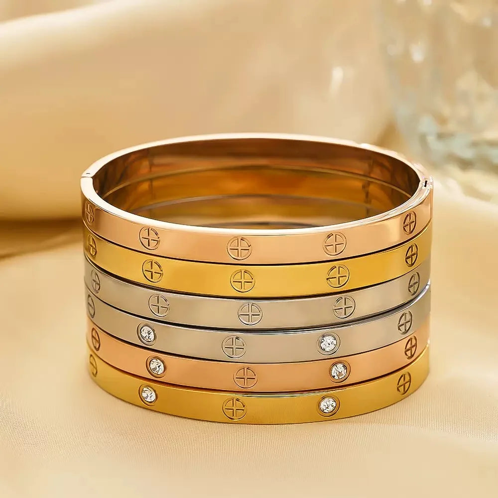 Cross Nut Nail Bracelet