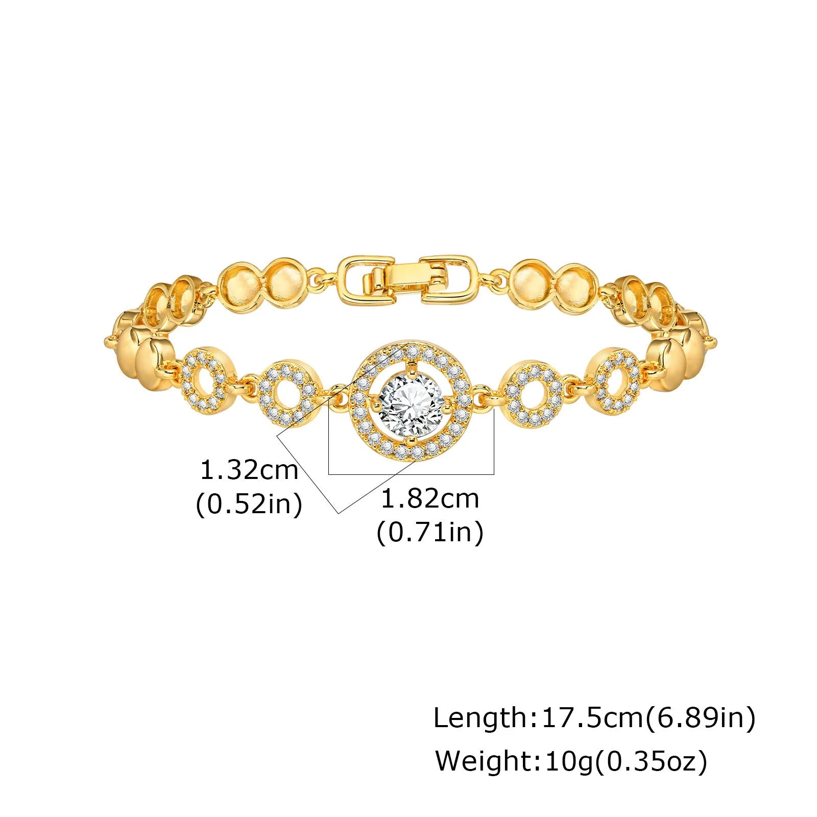 18K Gold Plated Tennis Bracelet