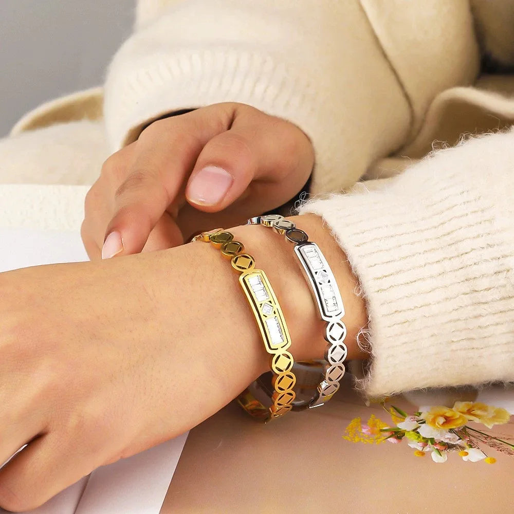 18K gold plated versatile bracelet