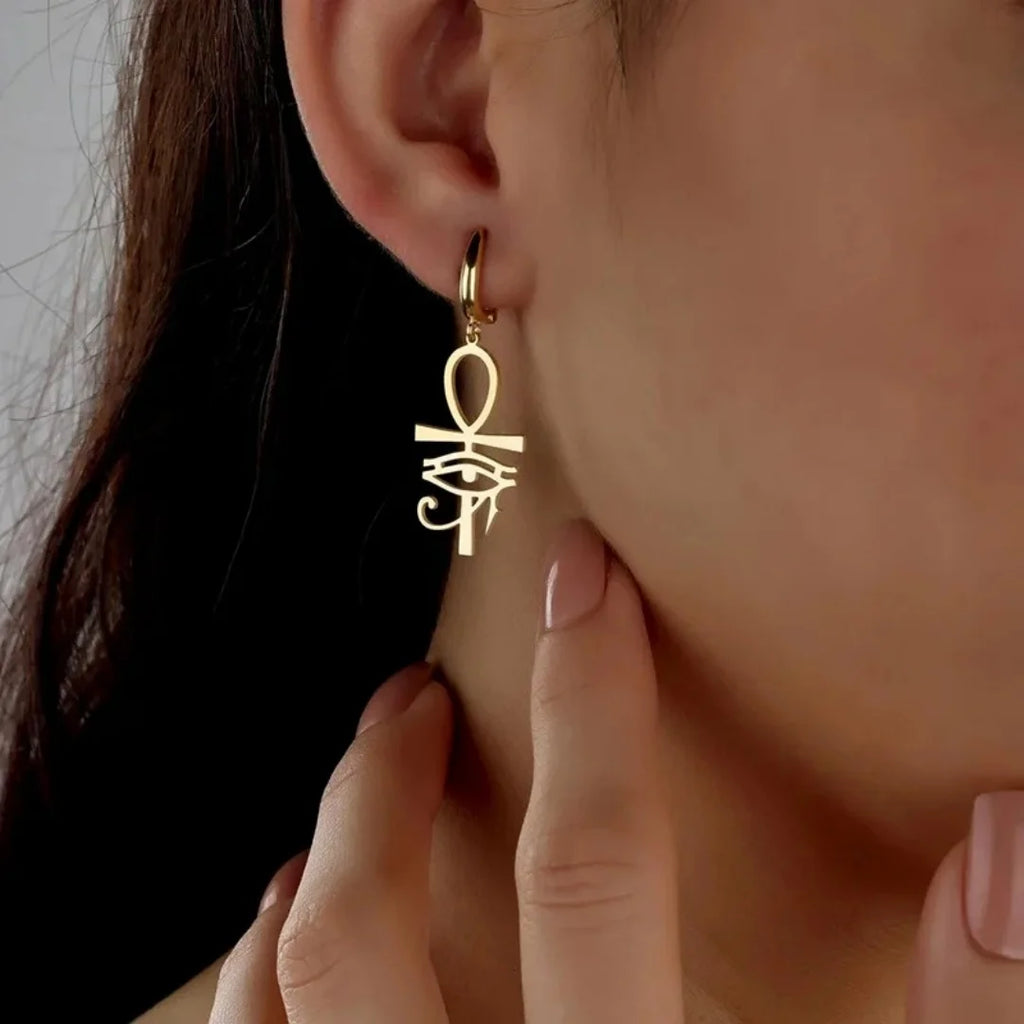 Horus eye Stainless Steel Earrings