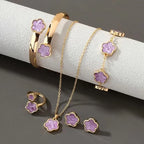 Five-Piece Set Flower Clover