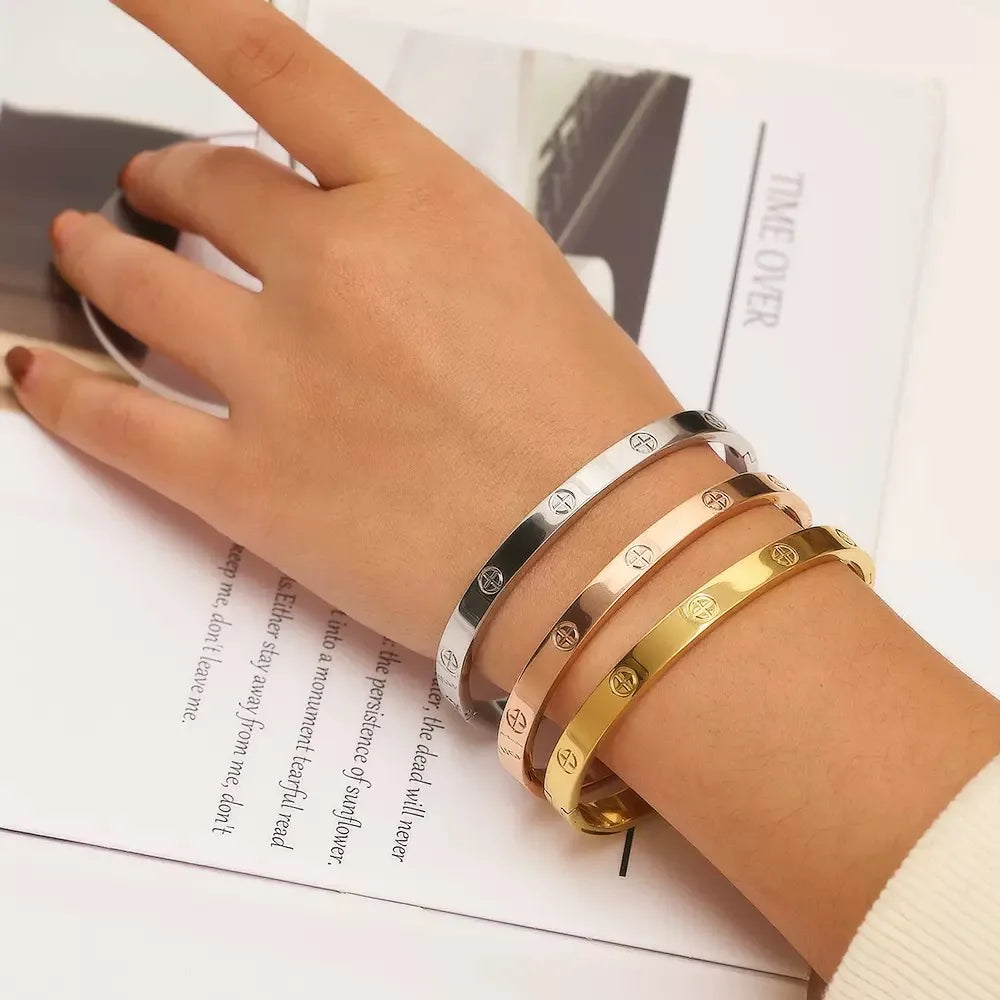 Cross Nut Nail Bracelet