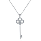Elegant Key Platinum Plated Necklace