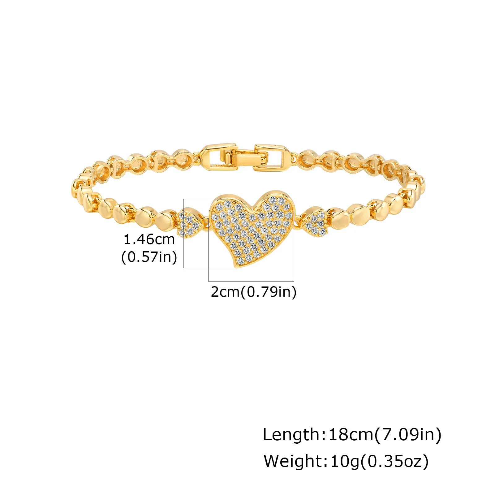 18K Gold Plated Tennis Bracelet