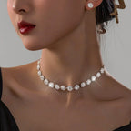 Jewelry Set Diamond Embedded Necklace Earrings