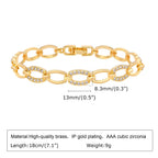 18K Gold Plated Tennis Bracelet