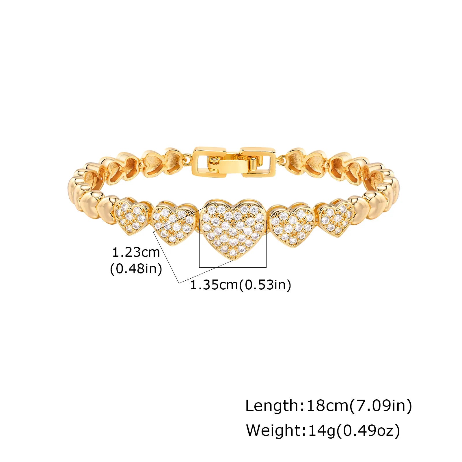 18K Gold Plated Tennis Bracelet