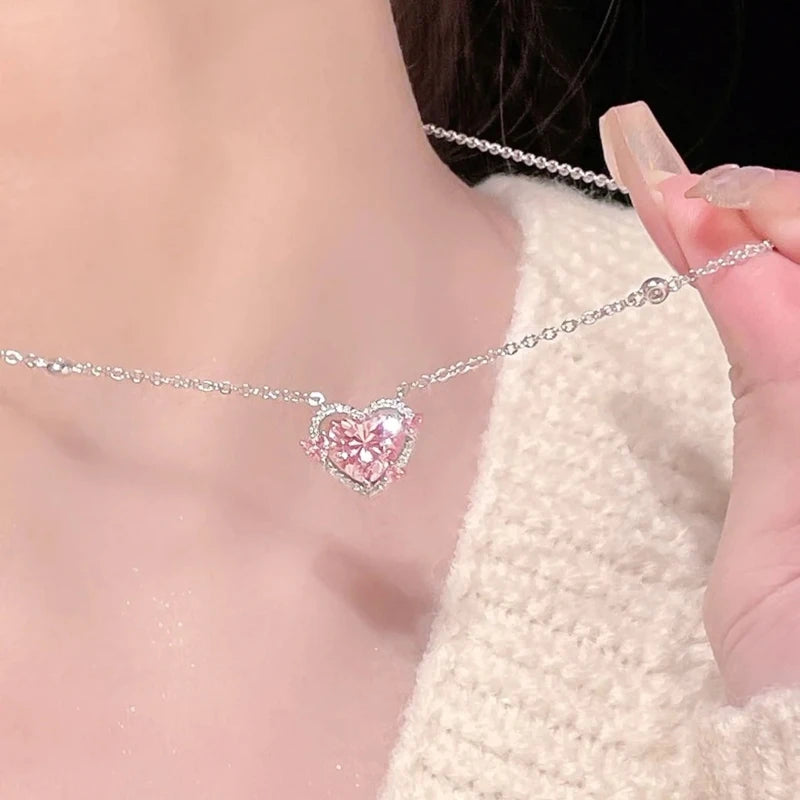 925 Sterling Silver Heart Necklaces