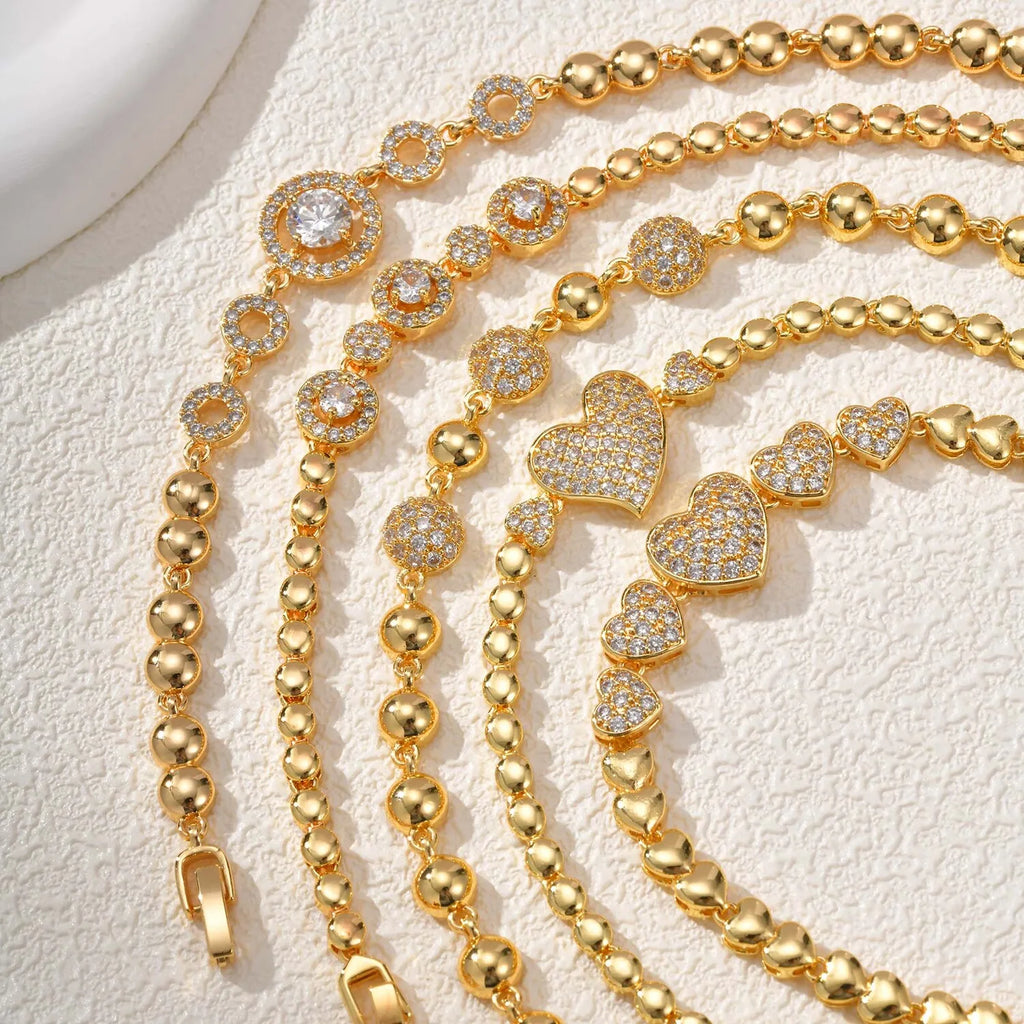 18K Gold Plated Tennis Bracelet