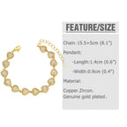 Copper Zircon Bracelets