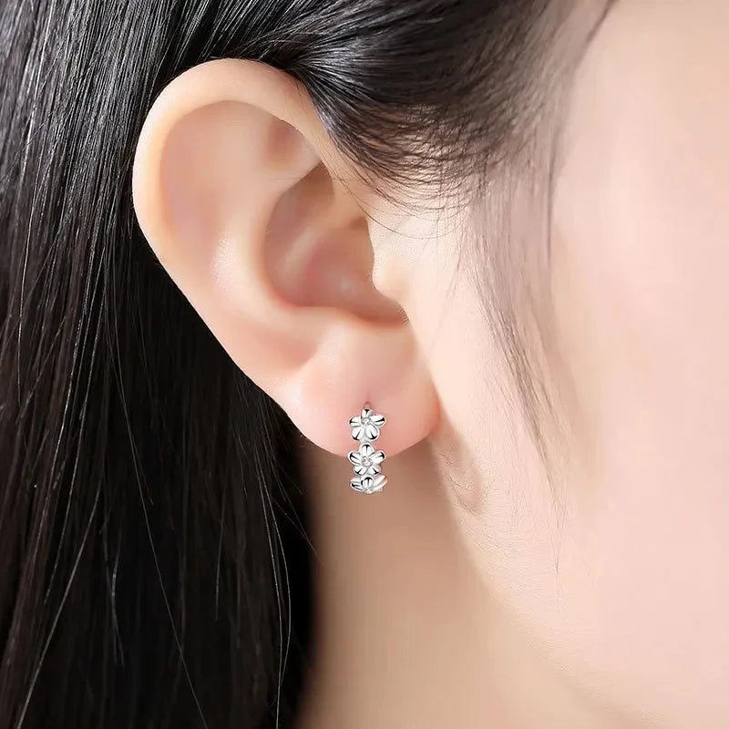 925 Sterling Silver Needle Earrings