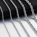 Twisted Rope Chain Stainless Necklace