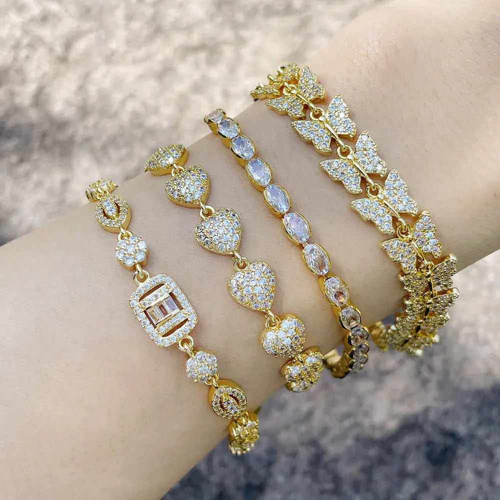 Copper Zircon Bracelets