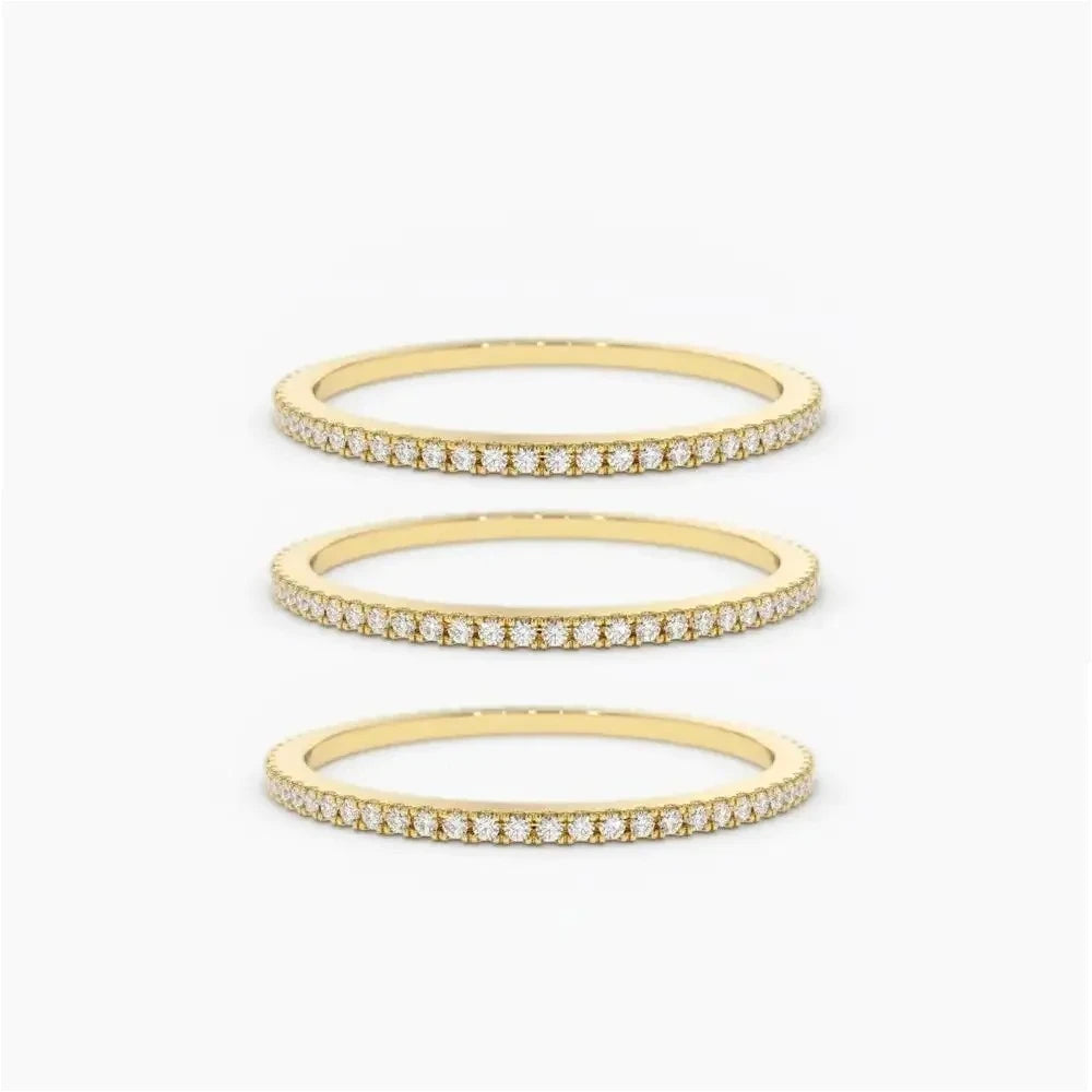 1/3PCS Thin Stackable Ring