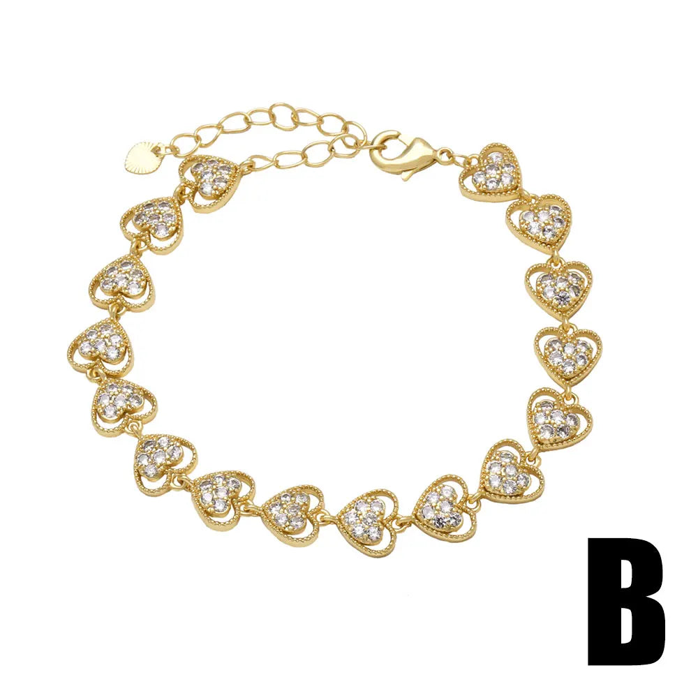Copper Zircon Bracelets