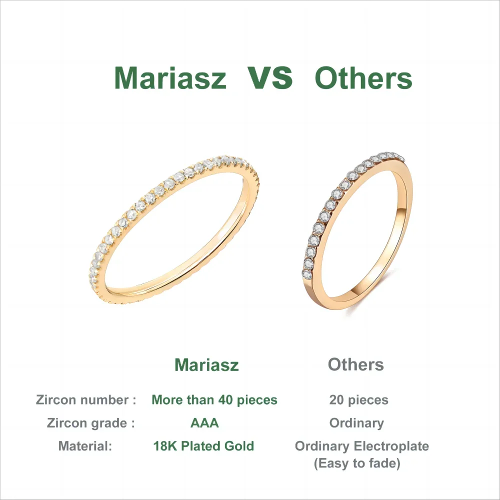 1/3PCS Thin Stackable Ring