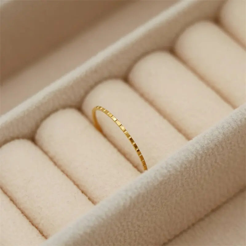 Stainless Steel 18K Gold Plated Ring