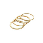 14K Gold Stacking Ring set
