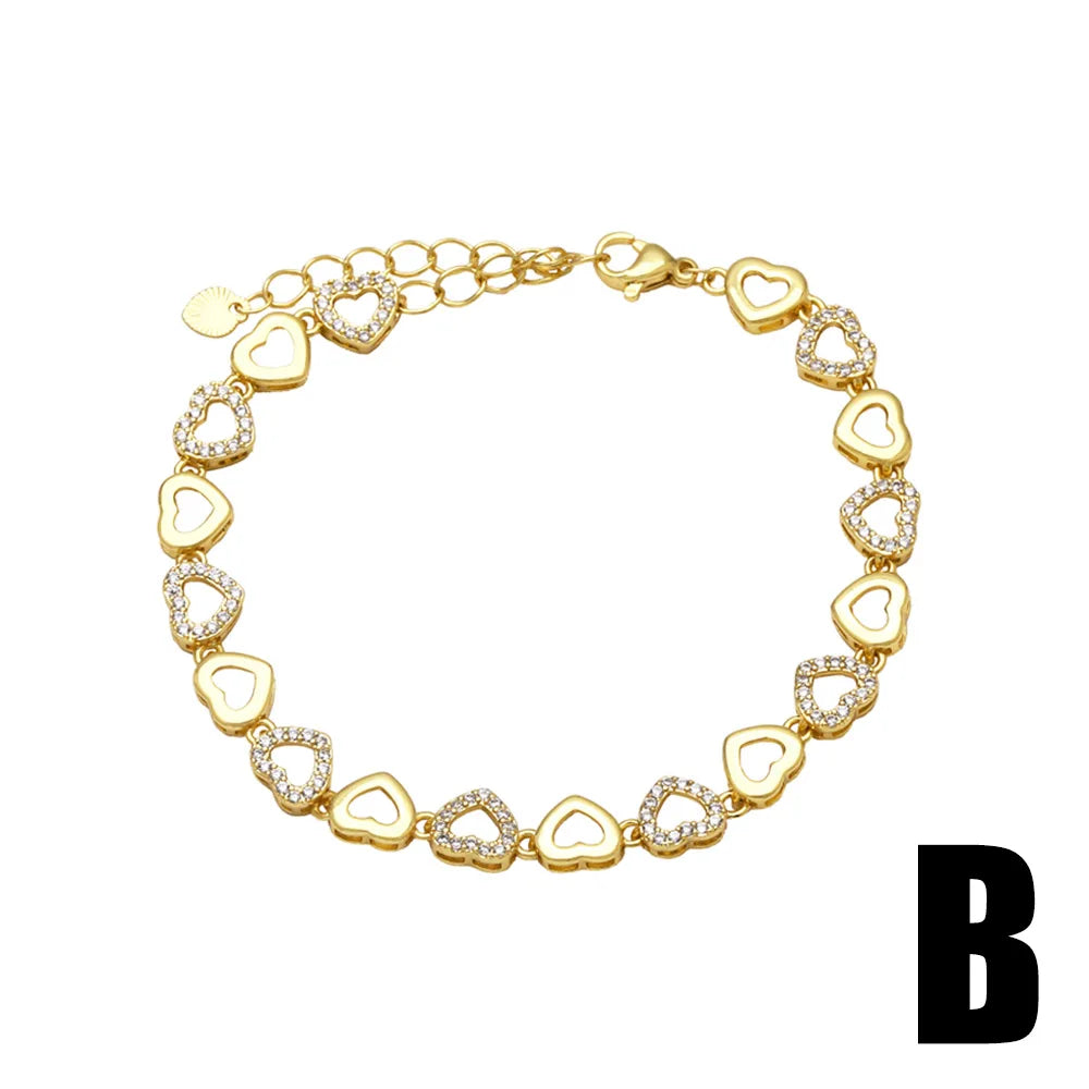 Copper Zircon Bracelets