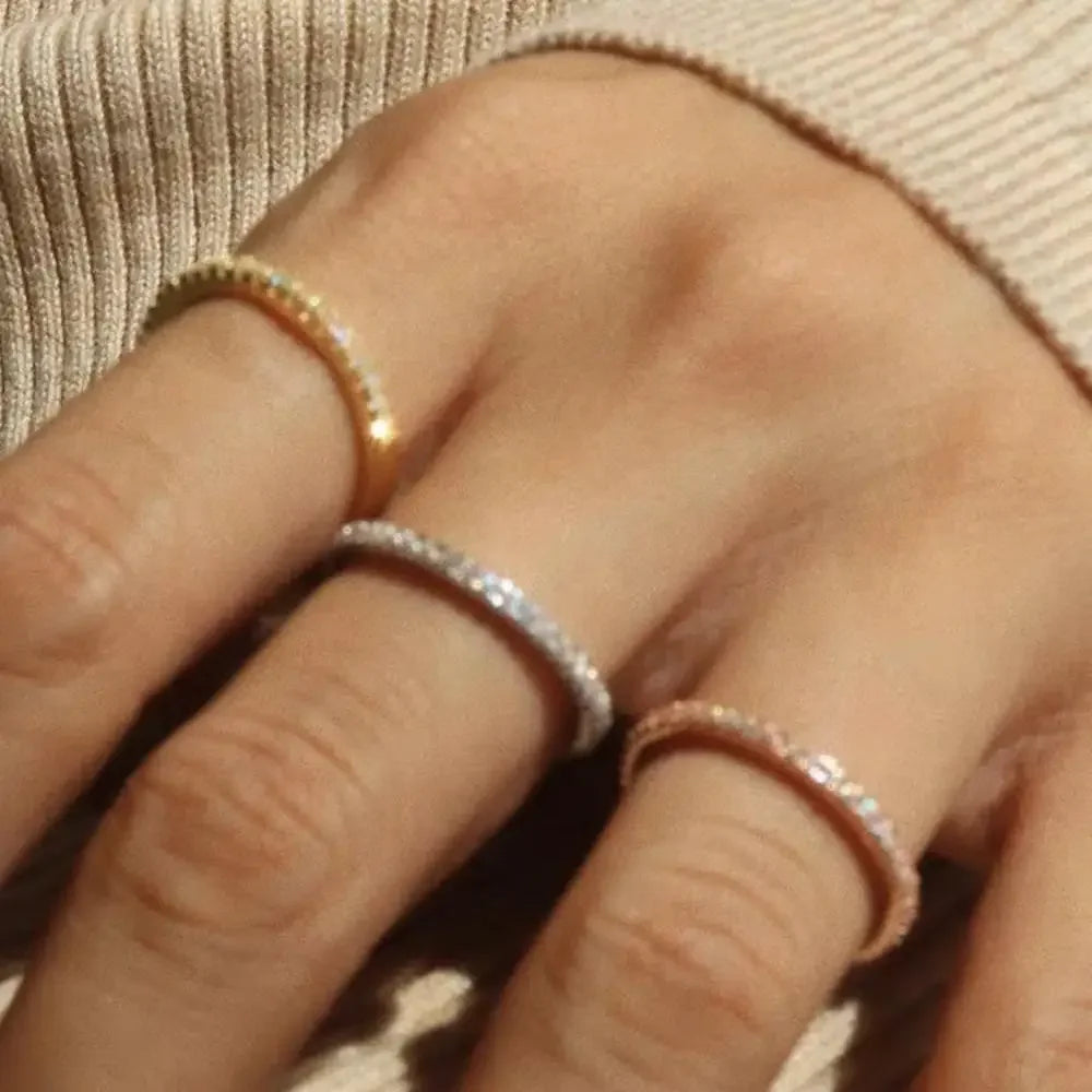 1/3PCS Thin Stackable Ring