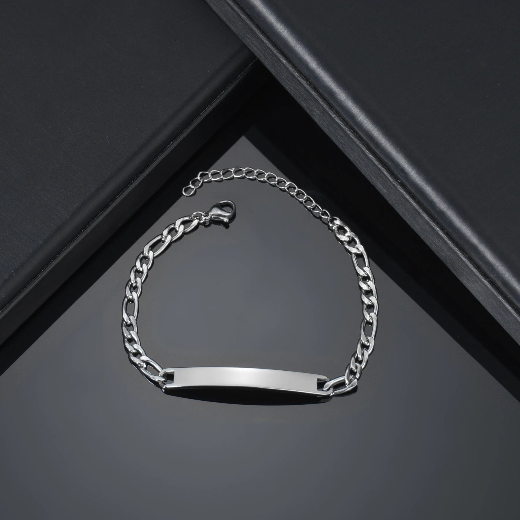 Men Stainless Steel Bracelet/Personalized Engrave Name