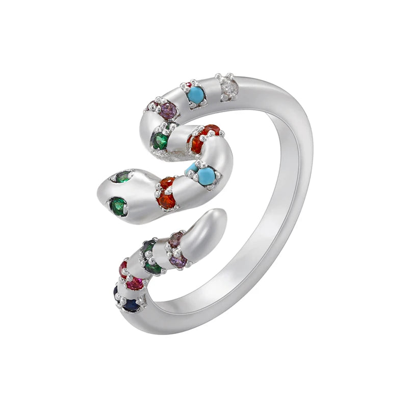 Leopard head rings