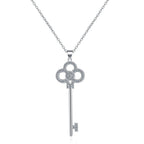 Elegant Key Platinum Plated Necklace