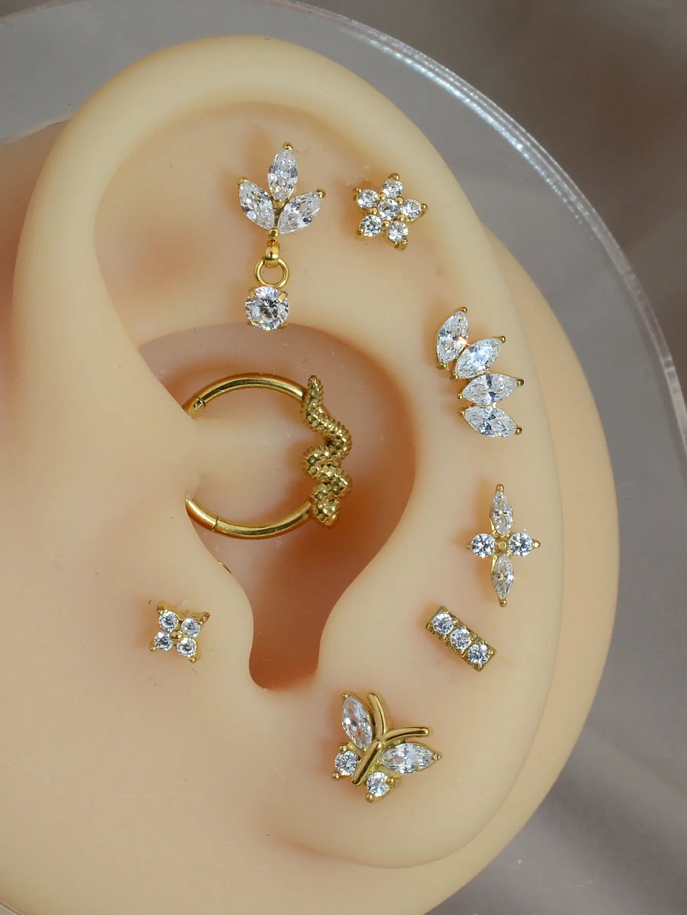 1PC Titanium Stainless Earrings